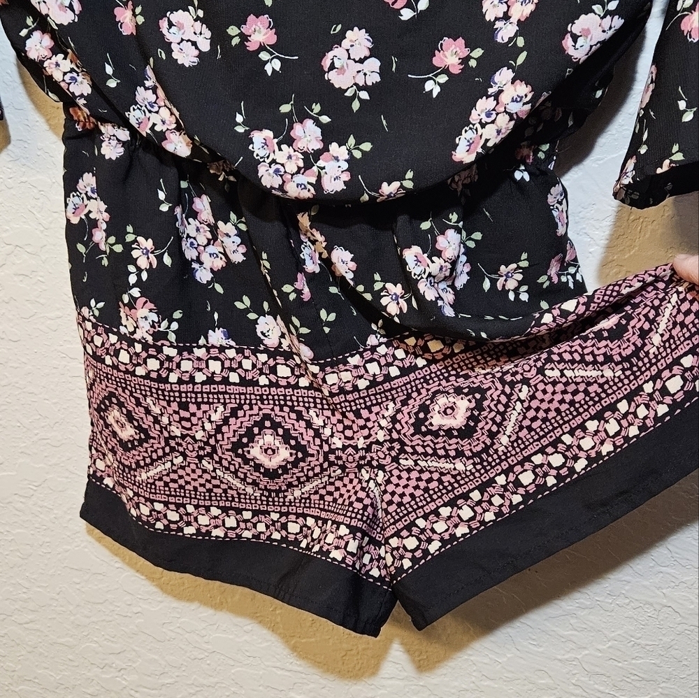 Takara Girls Floral Cold Shoulder Romper size L (girls) - Picture 8 of 8